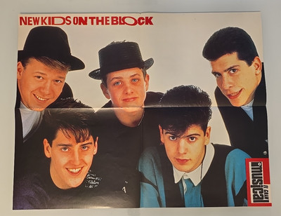 New Kids On The Block  - Very rare poster from Spain from 1990  53x41 cm