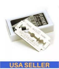 Feather Hi-Stainless Double Edge Razor Shaving Blades 5ct Japan