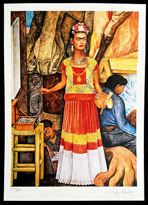Diego Rivera Original COA Lithograph Hand Numbered Signed Certified