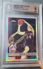 Keith Van Horn RC Rookie RARE 1997 TOPPS CHROME ⭐REFRACTOR⭐ Nets #118 BGS 9 MINT