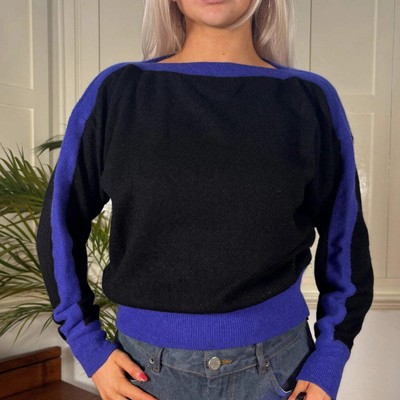 I Blues Jumper - Small Black Wool Blend