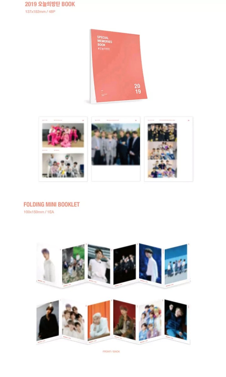 K-POP BTS MEMORIES OF 2019 DVD 6Disc-214p Book-Frame-Post-Photo
