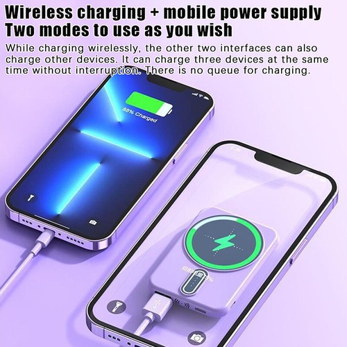 5000mAh Power Bank Magnetic Wireless Fast Lade --Mobiltelefonzube*j* - Zdjęcie 10 z 16