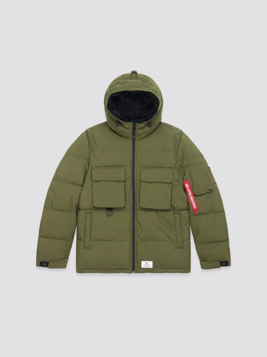 【DISCERNMENT】MA-1 hood padding Jacket Alpha Industries MJH52500C1 Hooded Puffer Jacket | eBay