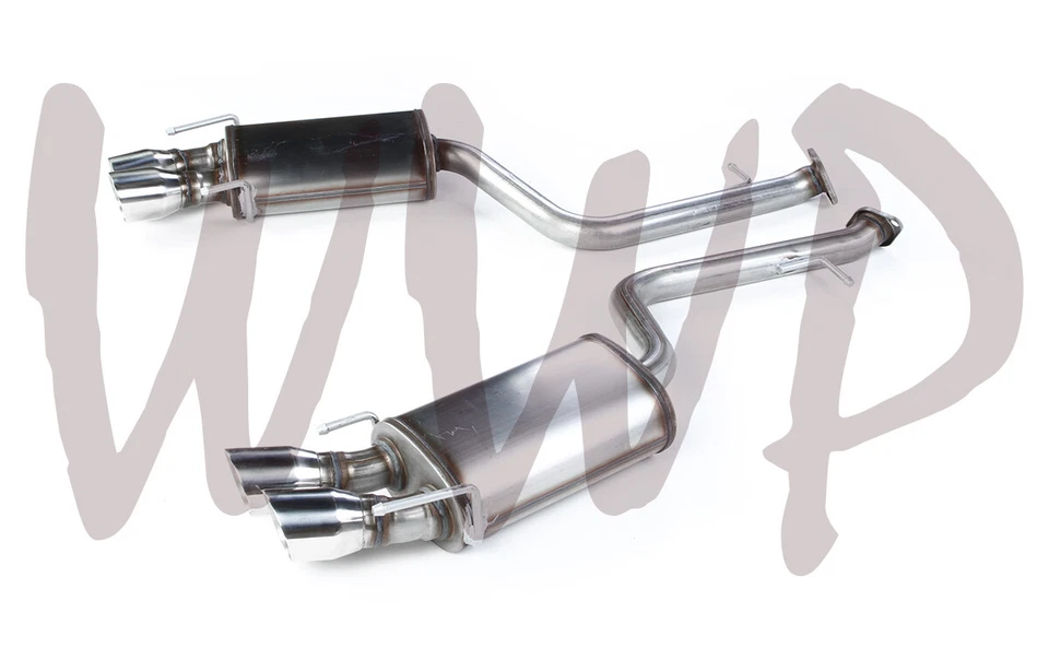 Sistema de escape eje trasero acero inoxidable 2,25" 15-23 Lexus RC200/RC300/RC350 F-Sport Foto 2 de 2
