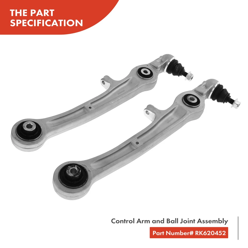 4x Front Lower Forward & Rearward Control Arm w/ Ball Joint for Audi A6 Quattro - Image 3 of 4