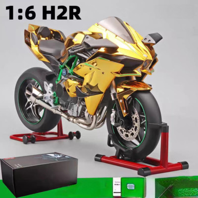 Gold Dynamic Limited Edition 1:6 Extra Large Kawasaki H2R Alloy Motorcycle Model