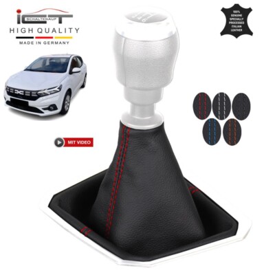 NR ICT Leder Schaltsack Schaltmanschette für Dacia Sandero DJF neu