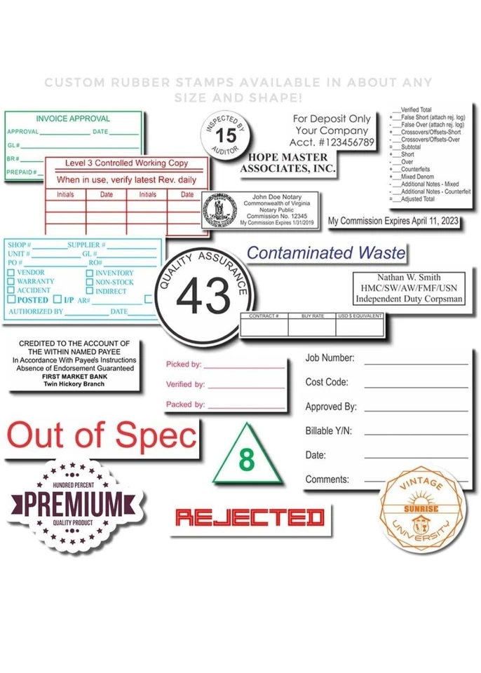 MaxLight X39 Pre-Inked Stamp 3-1/8" x 4-1/2" Fast Shipping (B2) - Image 4 of 4