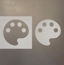 Paint Palette 1 Plastic Mylar Stencil Airbrush Painting Art Supplies