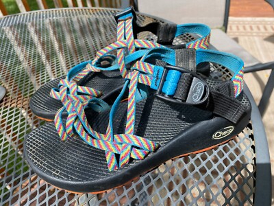 Chaco ZX/2 Yampa Fiesta Rainbow Strappy Toe Sandals Women's Size 7