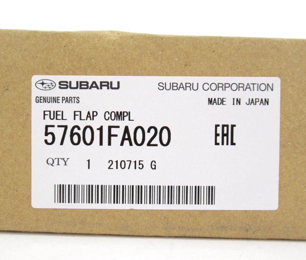 Genuine OEM Subaru 57601FA020 Fuel Filler Lid 93-95 Impreza | eBay