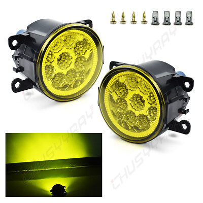 PAIR LED Fog Light Bumper Lamp For Dacia Duster Sandero Logan 2004-2015