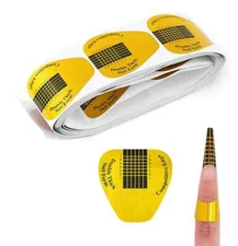 Winstonia 100 Pcs Nail Form Horseshoes for Acrylic/UV Gel Tip Nail Extensions