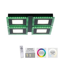 Led Deckenlampe 44Cm Schwarz Rgb Cct Dimmbar Fernbedienung Steuerbar Flur