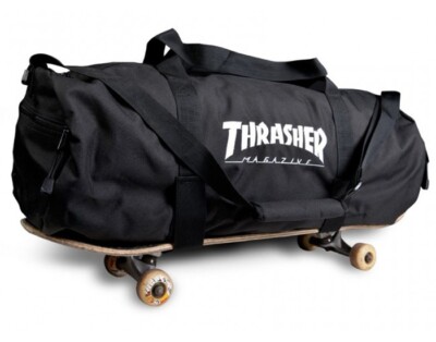 Thrasher Magazine SKATE BAG Skateboard Duffel Bag BLACK