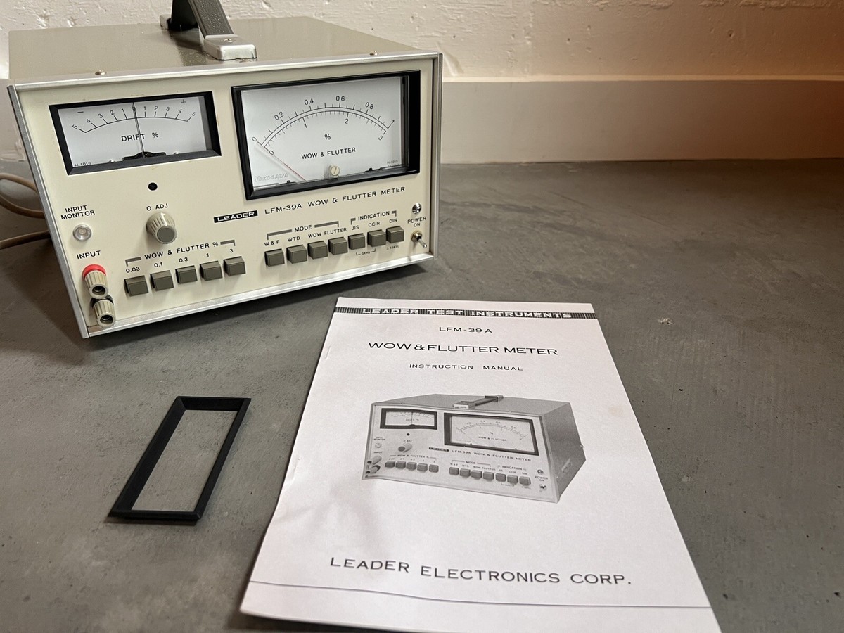 BOXED Leader LFM-39A Wow/Flutter Meter Nice Japan CIB