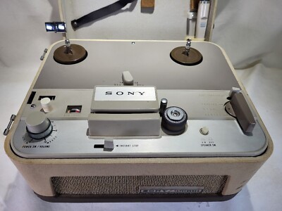 Vintage Sony Reel-To-Reel Portable Tape Recorder, Model TC-102