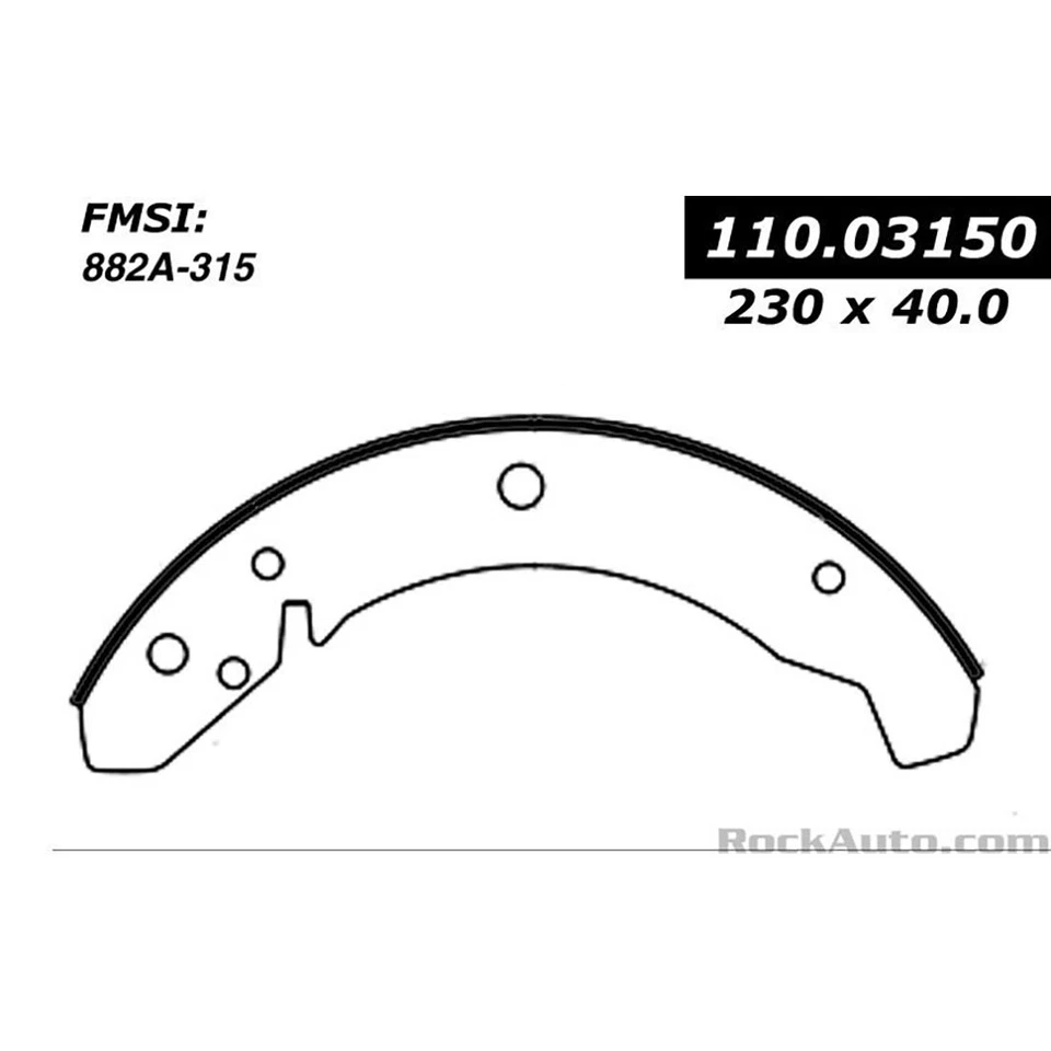 Front Rear Kit Brake Shoes For 1971 1972 1973 1974 -1979 Volkswagen Super Beetle - Image 2 of 4