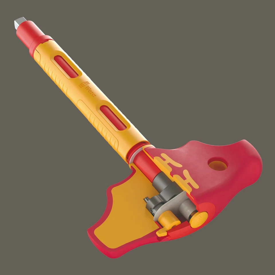 Wera 410 i VDE A RA Ratcheting T-Handle Socket Driver 1/4" Drive 05005121001 - Image 2 of 4