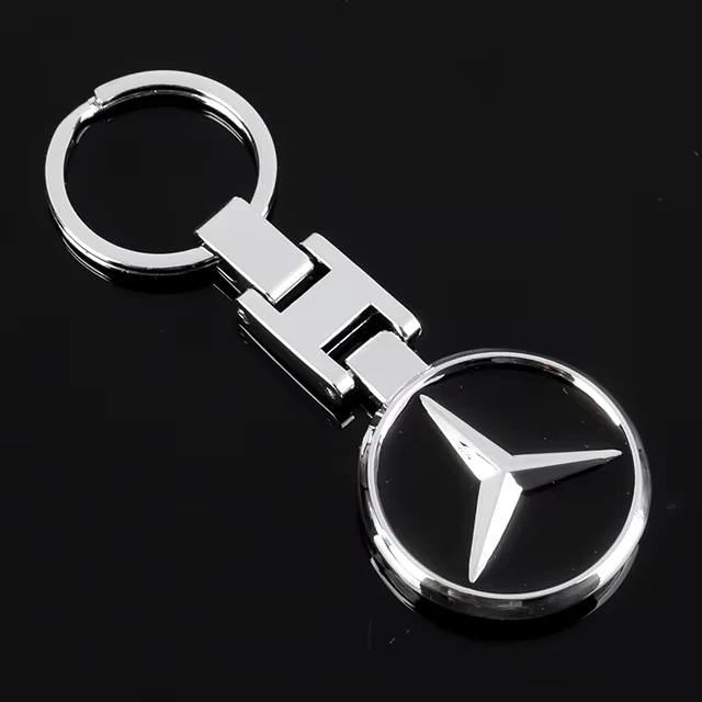 Metal Alloy Double Side 3D Key Chain / Key Ring for Mercedes-Benz Cars