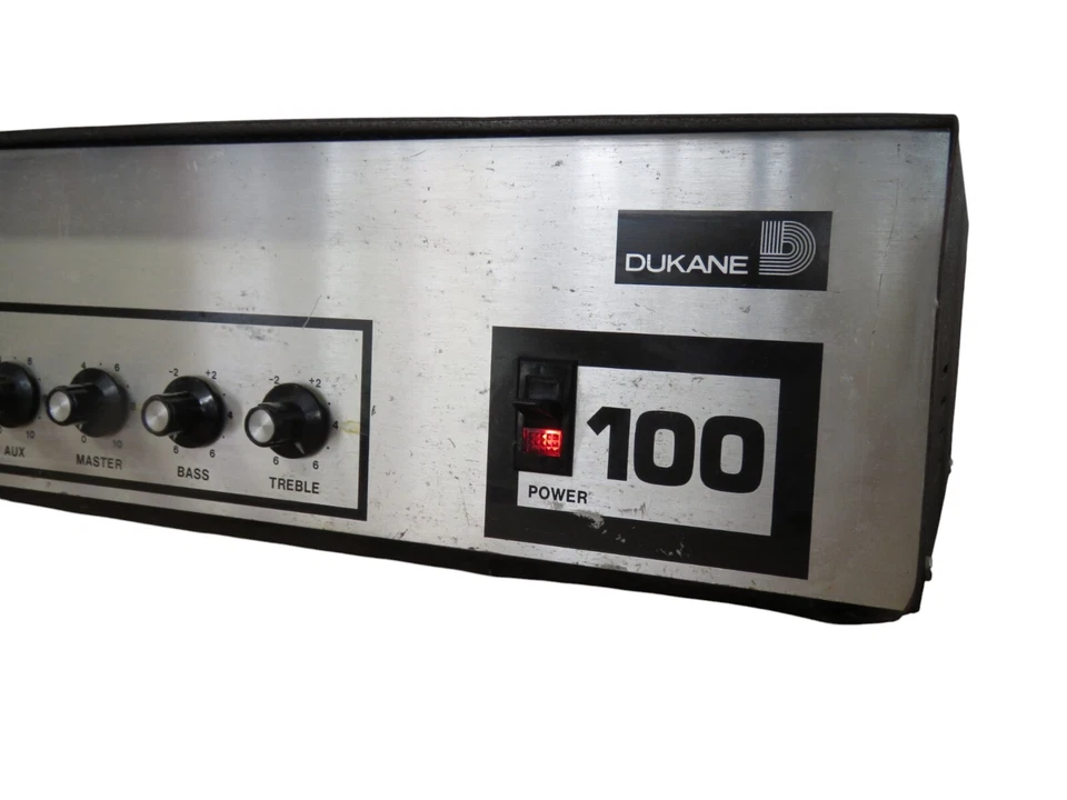 Vintage Dukane Power 100 Solid State Amplifier Model 1A1400 - Image 2 of 4