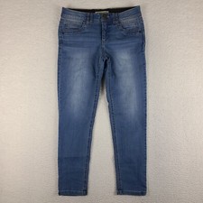 Democracy Jeans Womens 6 Blue Ab Technology Skinny Ankle Medium Wash Denim 