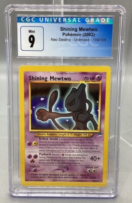 ポケモンカードゲーム pokemon tcg shining mewtwo 1ed 109/105 Pokemon Shining Mewtwo (2002) Neo Destiny Unlimited Holo 109