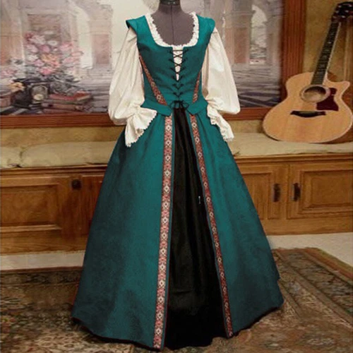 Renaissance viktorianisches Rokoko-Kleid Halloween Damenkostüm wunderschön gotisch - Bild 12 von 12
