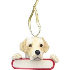 LABRADOR YELLOW-Santa's Pals DOG Christmas Ornament E  S Pets-Personalizable