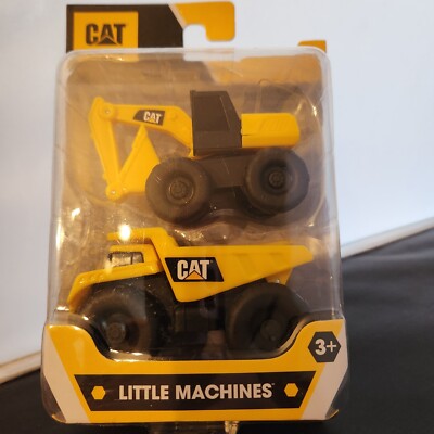 CAT Little Machines 2 pack Excavator and Dump Truck Construction Equipment