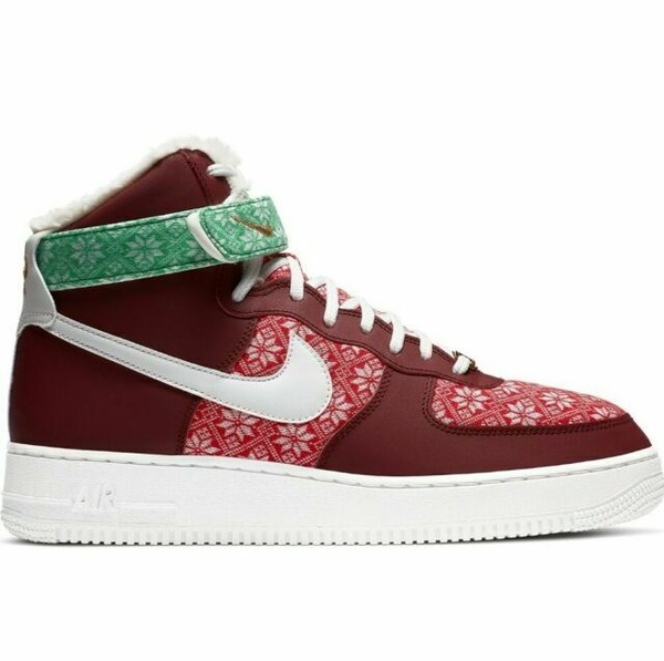 Size 11 - Nike Air Force 1 High Christmas Sweater for sale online | eBay