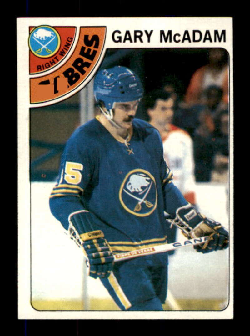 1978-79 Topps #42 Gary McAdam NM/NM+ Sabres 540883