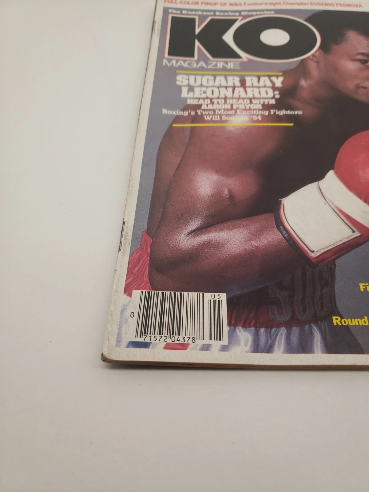 KO - The Knockout Boxing Magazine - Newsstand, No Label 1984,E.Pedroza Pinup inc - 画像3/7