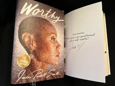 Jada Pinkett Smith signed Worthy 1st printing hardcover book Will Smith wife