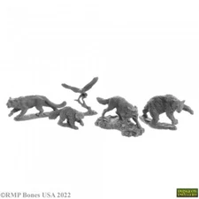ANIMAL COMPANIONS Reaper Miniatures Bones USA Dungeon Dwellers REM07040 D&D
