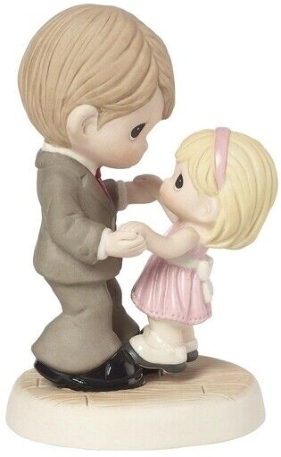 LAST ONE Precious Moments Father Daughter Dancing Porcelain Figurine FREESHIP