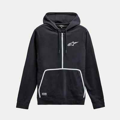ALPINESTARS BOUND 1/2 REISSVERSCHLUSS HOODIE SCHWARZ ERWACHSENE MX HOODY NEU ASTARS FREIZEIT GÜNSTIG