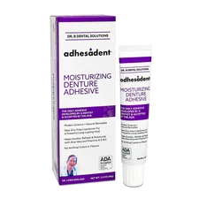 Adhesadent Moisturizing Denture Adhesive - Secure Denture Glue