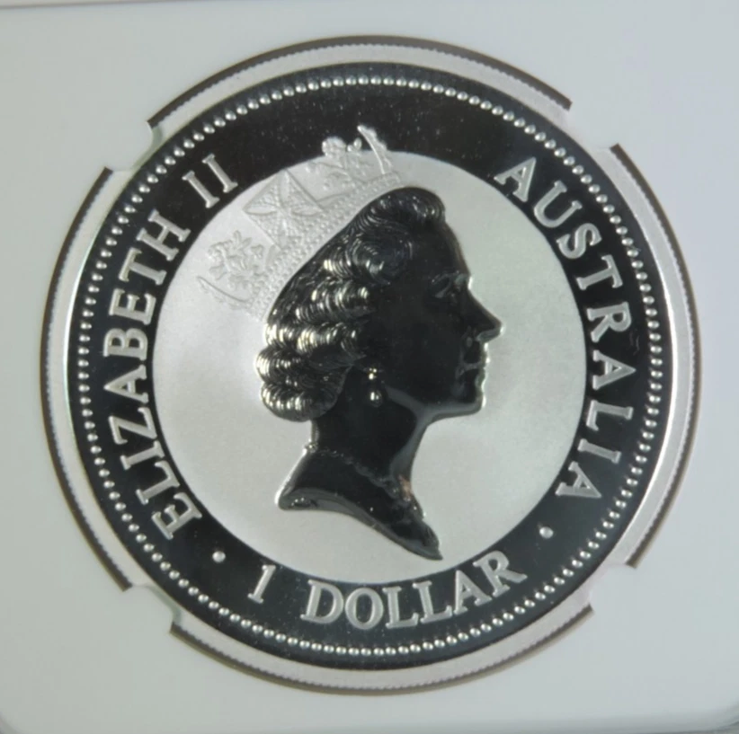 1994 Australia Kookaburra 1oz .999 Silver $1 Coin NGC MS70 - Image 4 of 4