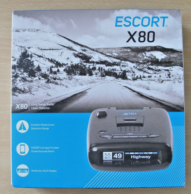 ESCORT X80 Radar Laser Detector with Bluetooth Unused Open Box