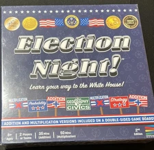 Election Night Board Game Brand New Sealed  U.S. Civics, History & Strategy Fun