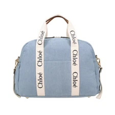 CHLOE C20191 Z10 Denim Blue Mother's Bag - Kids Collection