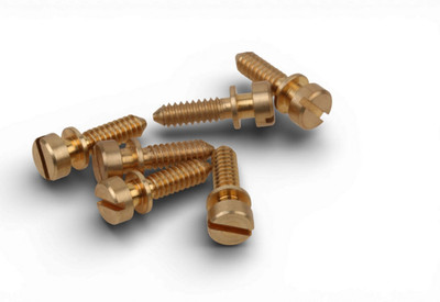 Gibson Nonwire ABR-1 Intonation Screw Set Raw Brass fits Gibson* USA Guitars