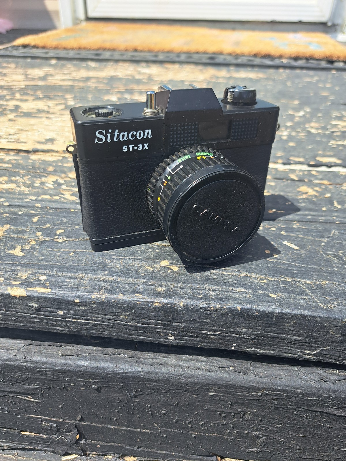 Sitacon ST-3X 35mm Film Camera F-6 50mm Lens Vintage Point & Shoot Black #15