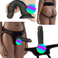 Strap-on Schwarz Silikon Penis Lovetoy Easy Strap On Set 7.5'' Black -