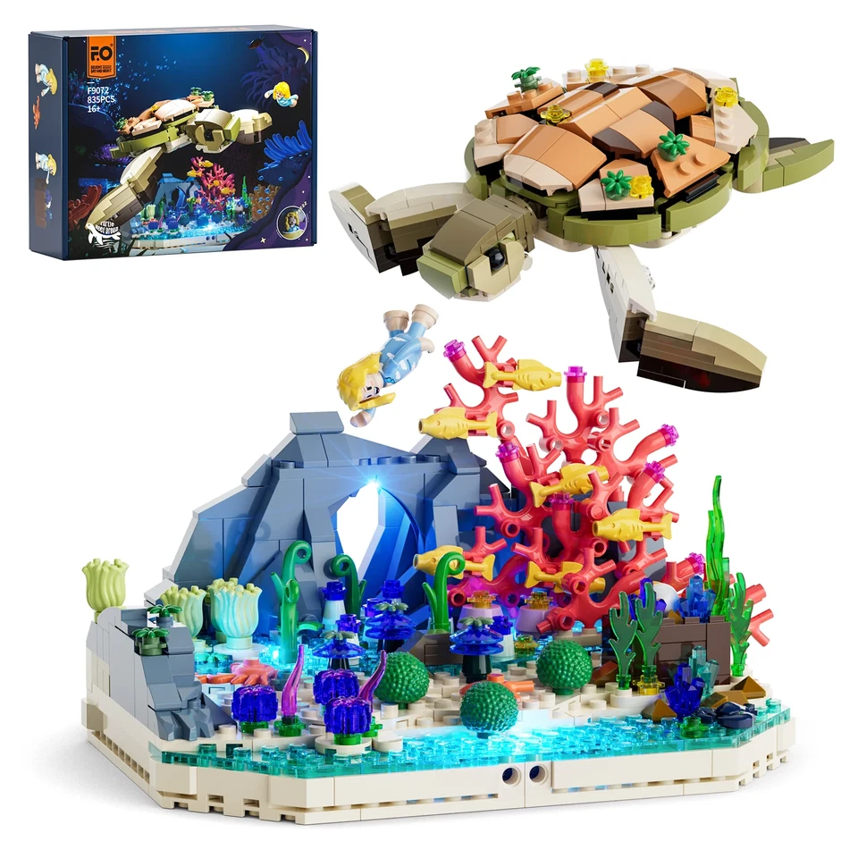 Funwhole / Lumibricks X Series - F9072 Turtle Reef Dream - m.Beleuchtung NEU&OVP