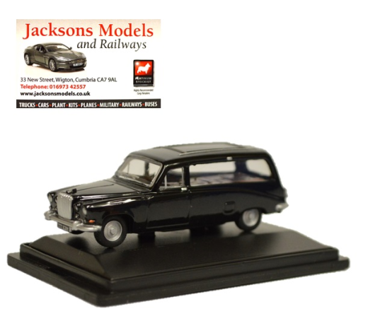 Oxford 76DS002 Daimler DS420 Hearse Black 1:76 Scale