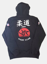 NWT Judo Men's size XXL Black Hoodie Sweatshirt Martial Arts Japan AUTHENTIC MMA