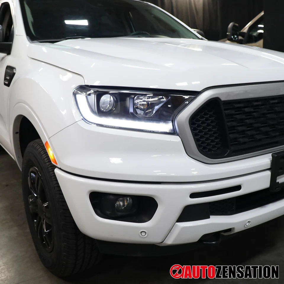 Fit 2019-2023 Ford Ranger XLT Black Projector Headlights LED Sequential Signal — 第 2/4 张图片